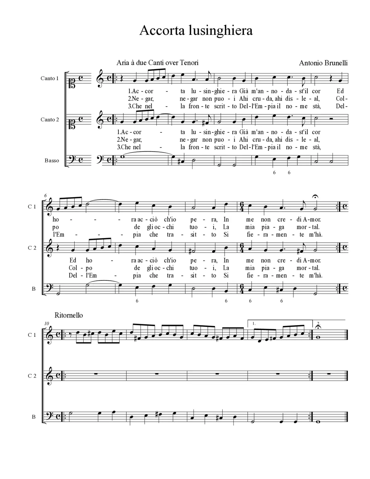 Accorta lusinghiera - Page 1