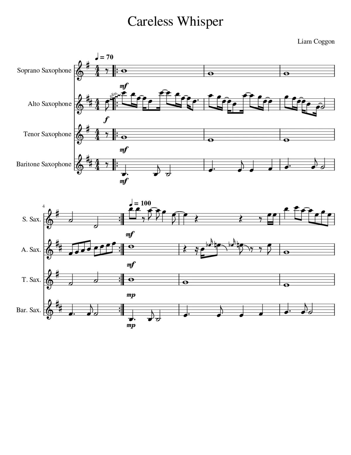 Careless Whisper - Page 1