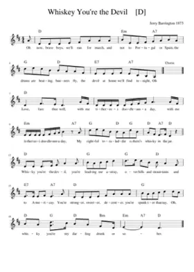 Whiskey You're the Devil