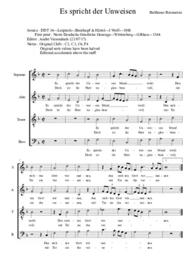 Es spricht der Unweisen Mond wohl