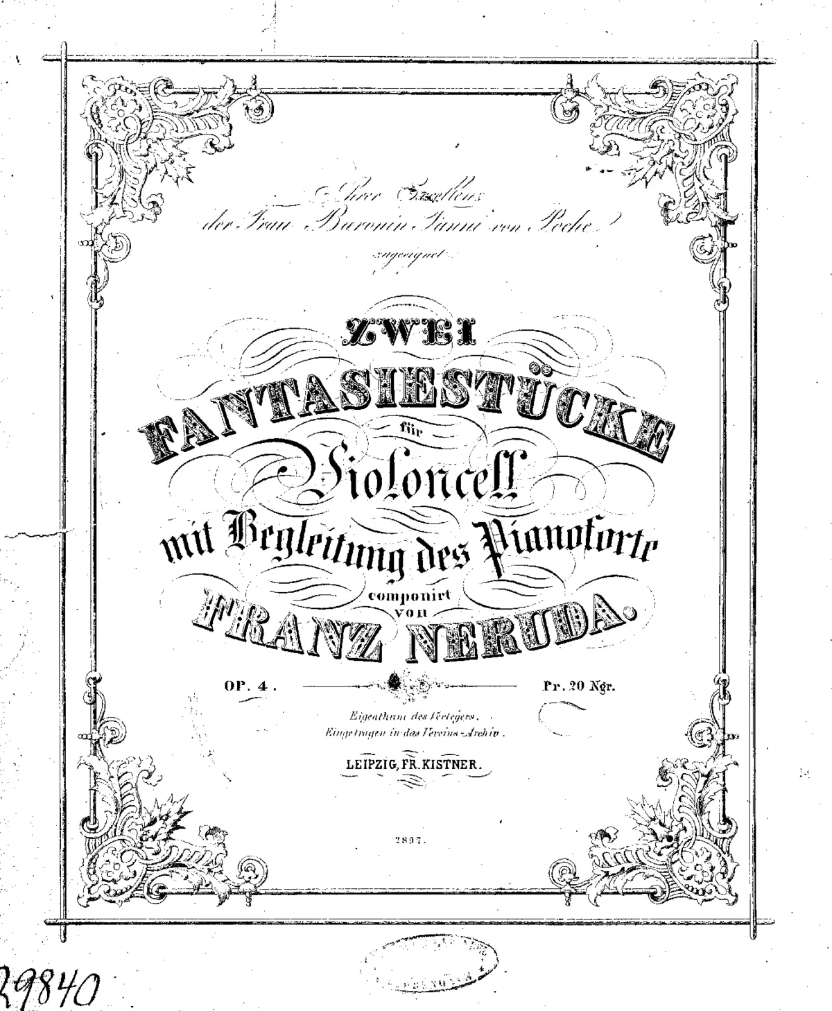 2 Fantasie pieces for Cello, Op.4 - Page 1