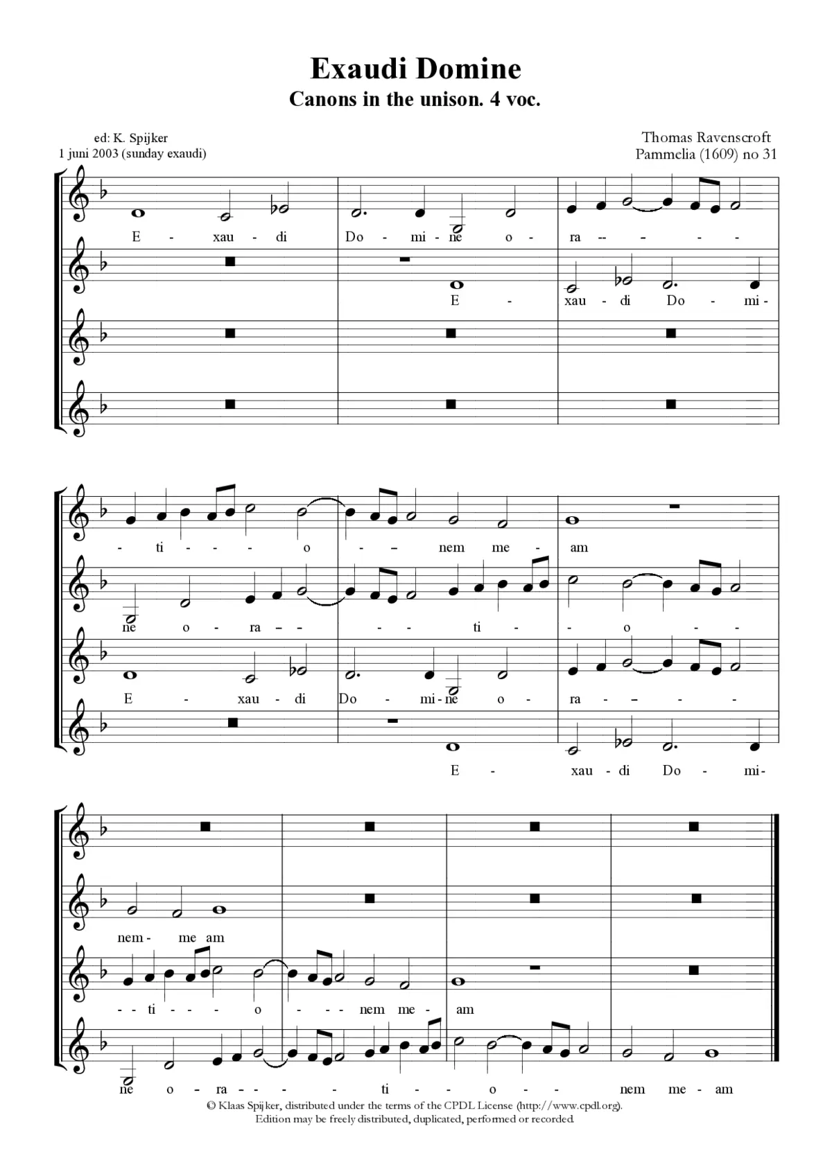 Exaudi Domine orationem meam - Page 1