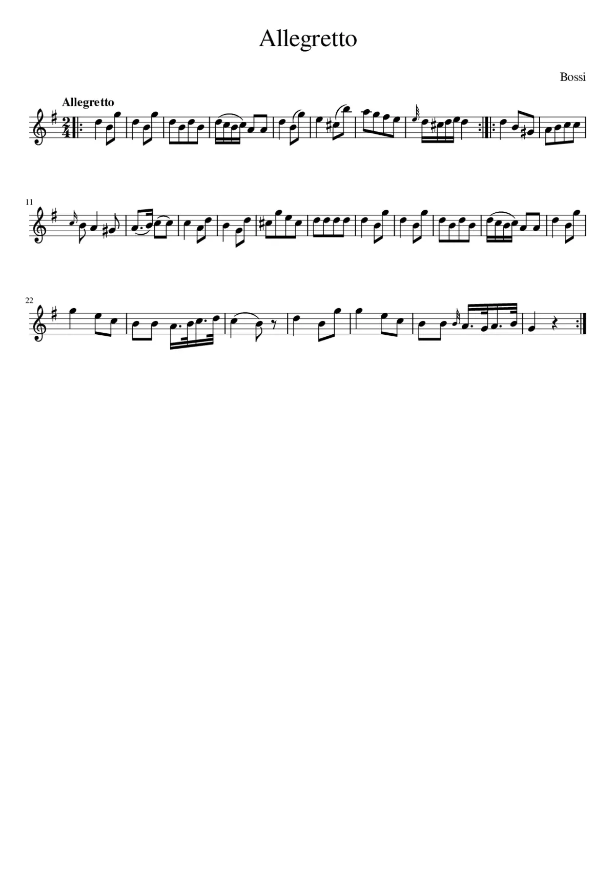 Allegretto - Page 1