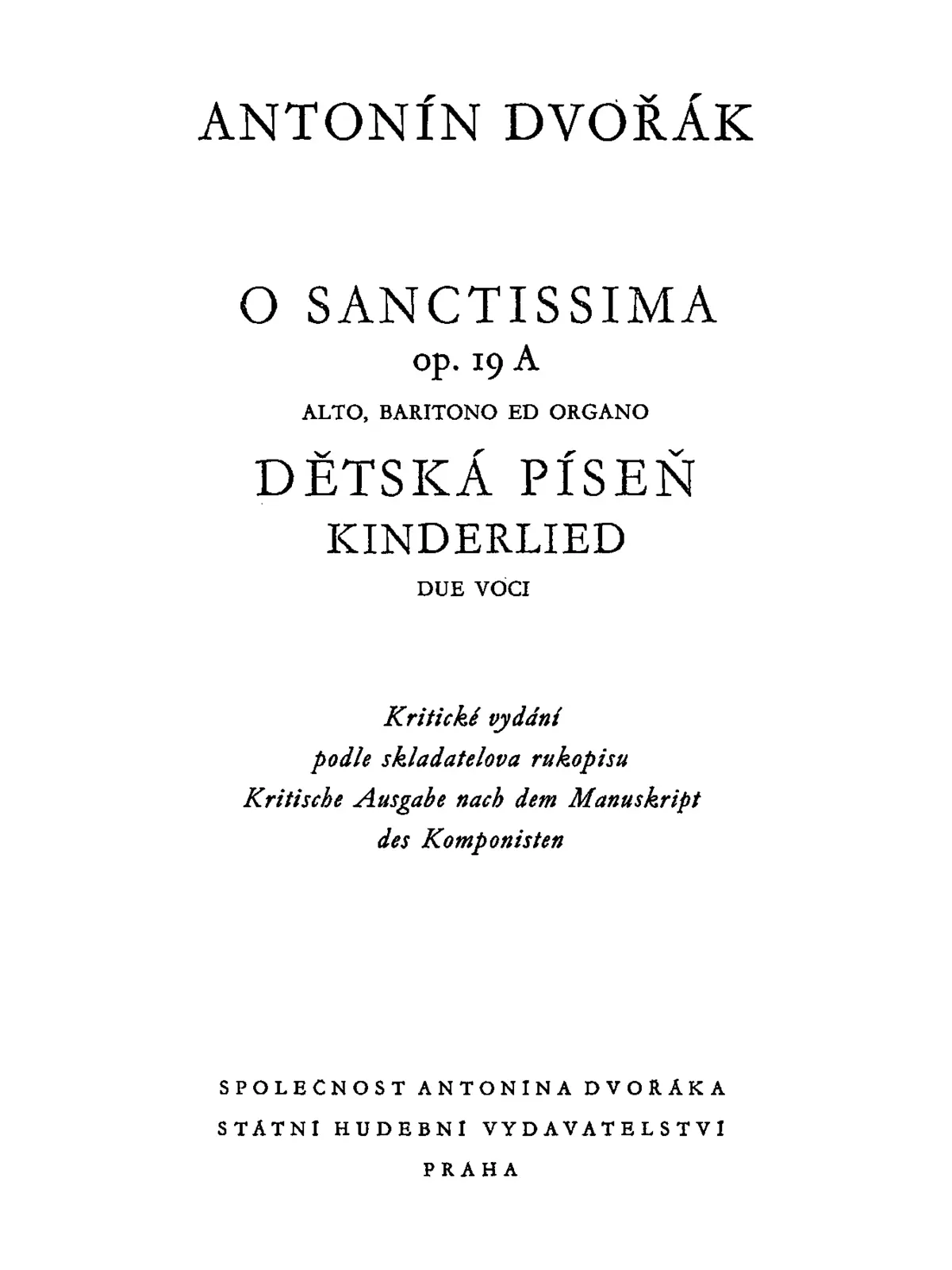 O sanctissima - Page 1