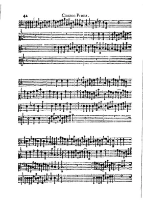 Canzon sopra Primo tono