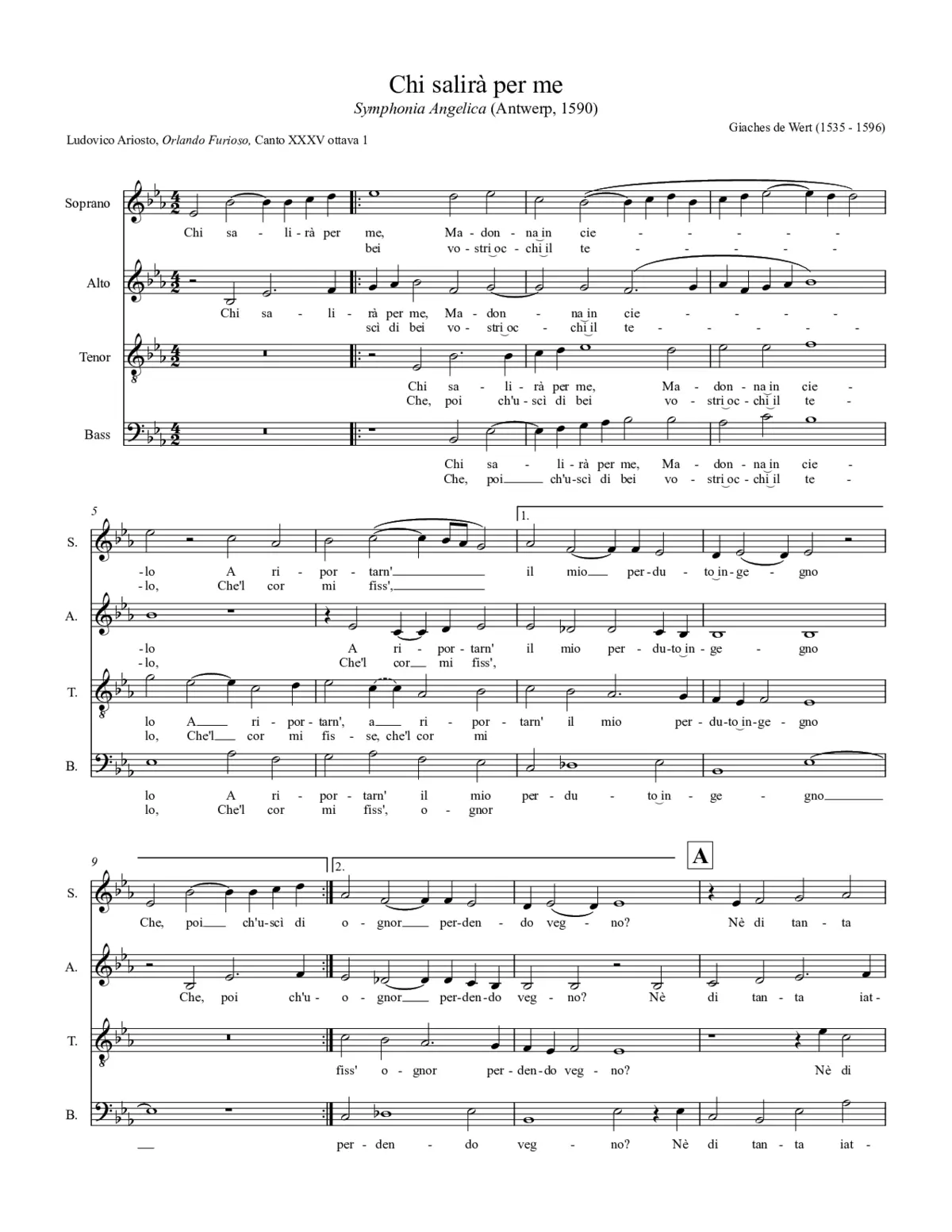 Chi salirà per me - Page 1