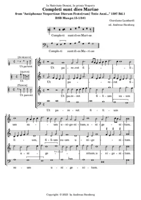 Completi sunt dies Mariae