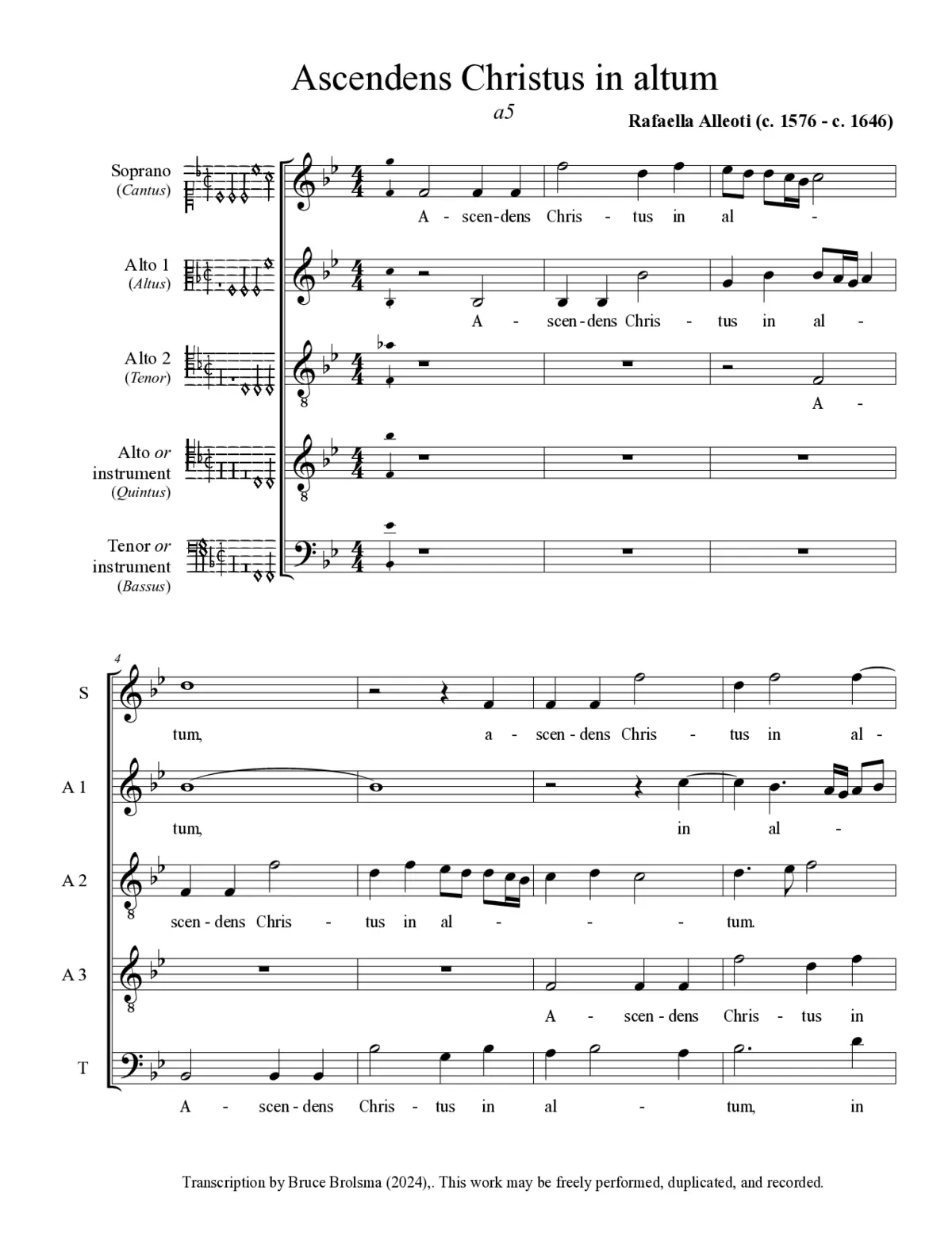 Ascendens Christus in altum - Page 1