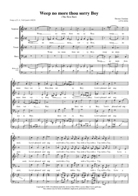 Weep no more, thou sorry boy