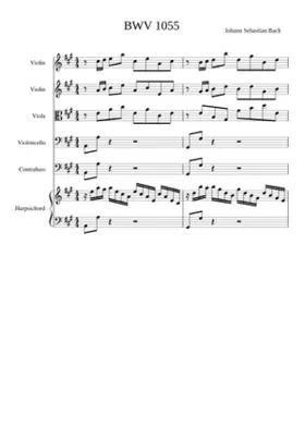 Harpsichord Concerto No.4 in A major BWV 1055