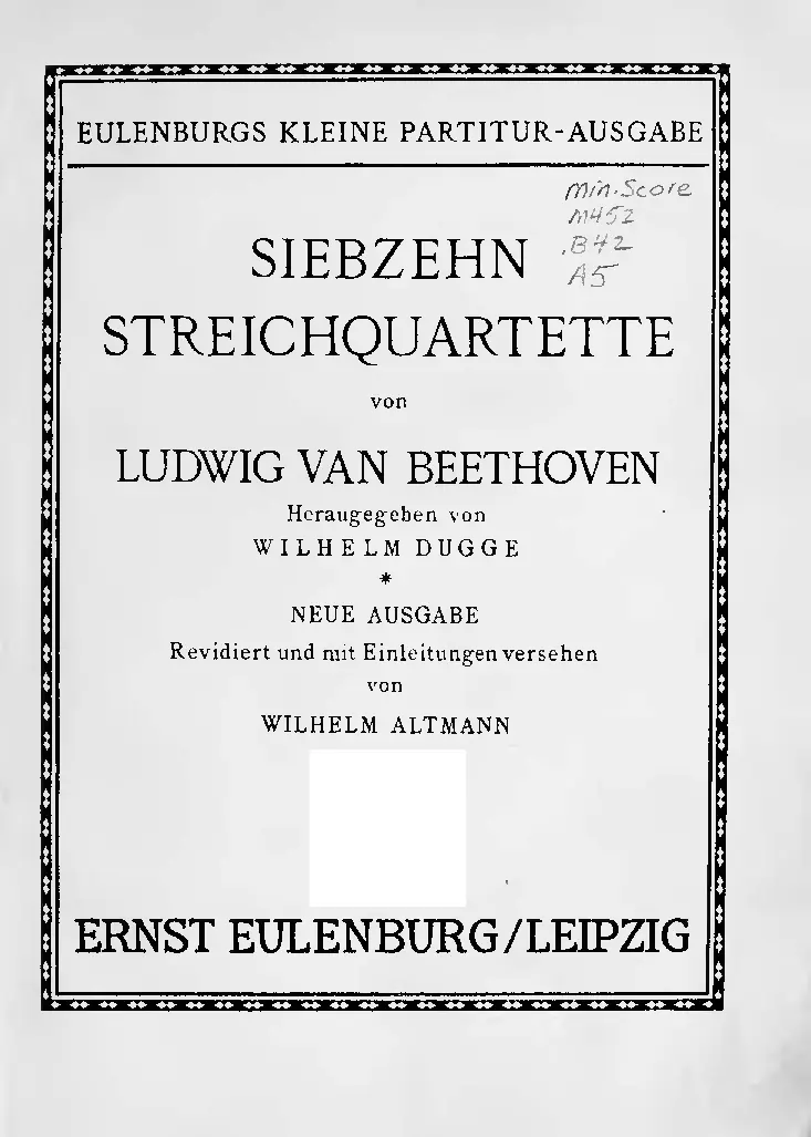 17 Streichquartette - Page 1