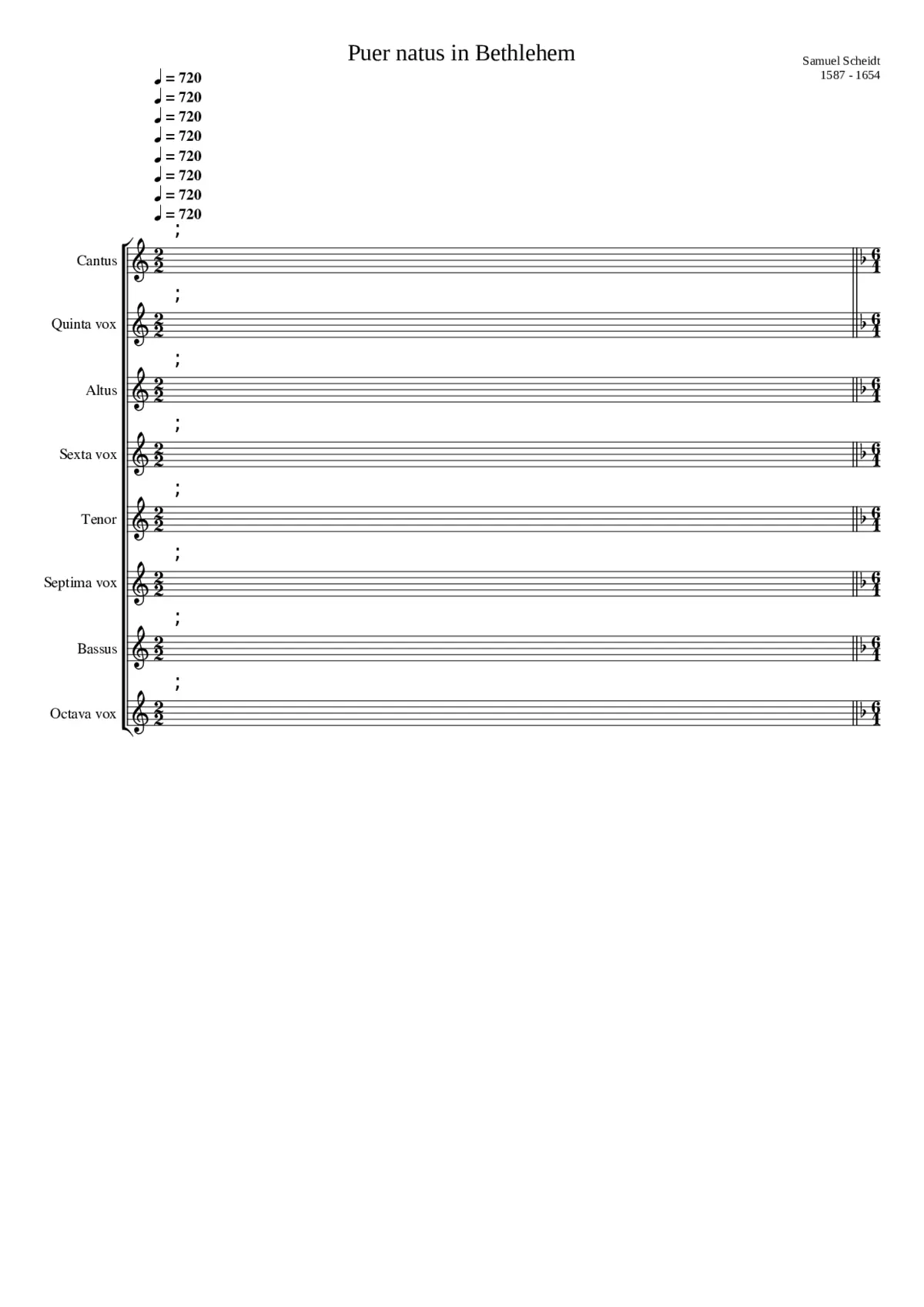 Puer natus in Bethlehem (alternatively Surrexit Christus hodie) - Page 1
