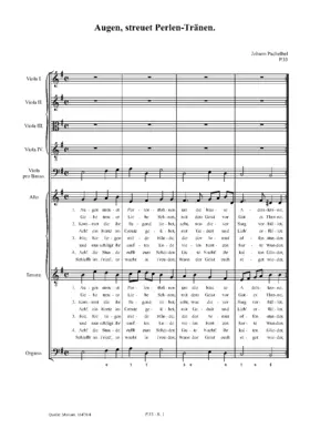 Augen, streuet Perlentränen