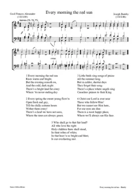 Every morning the red sun