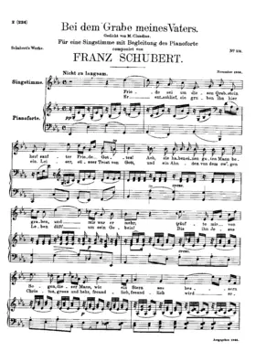 Bei dem Grabe Meines Vaters, D.496