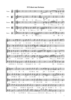 S'i'l dissi mai fortuna