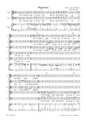 Magnificat and Nunc dimittis in d minor