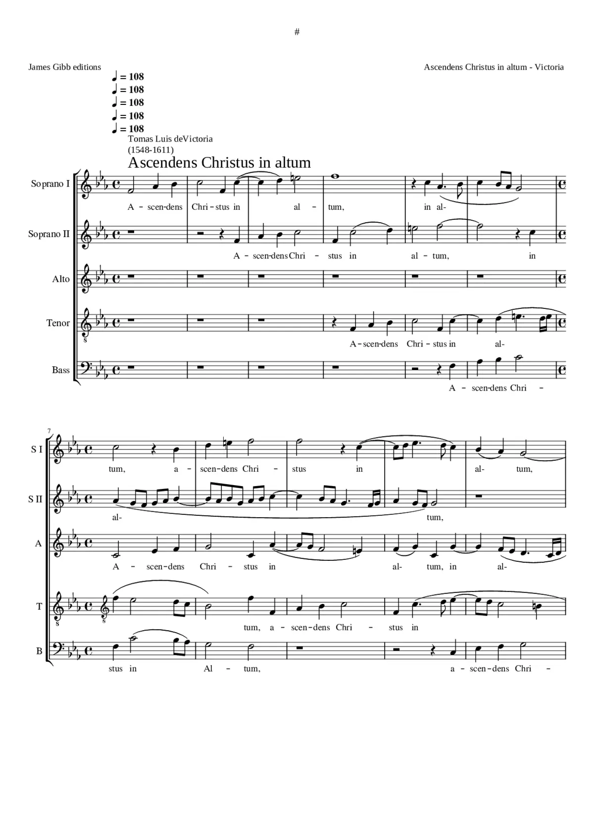 Ascendens Christus in altum (2nda pars Ascendit Deus) - Page 1