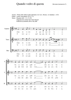 Quando vedro di questa mortal luce