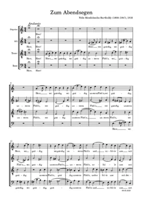 To the Evening Service (zum Abendsegen)