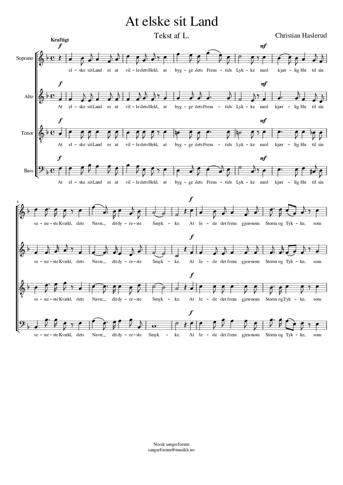 At elske sit Land - Page 1