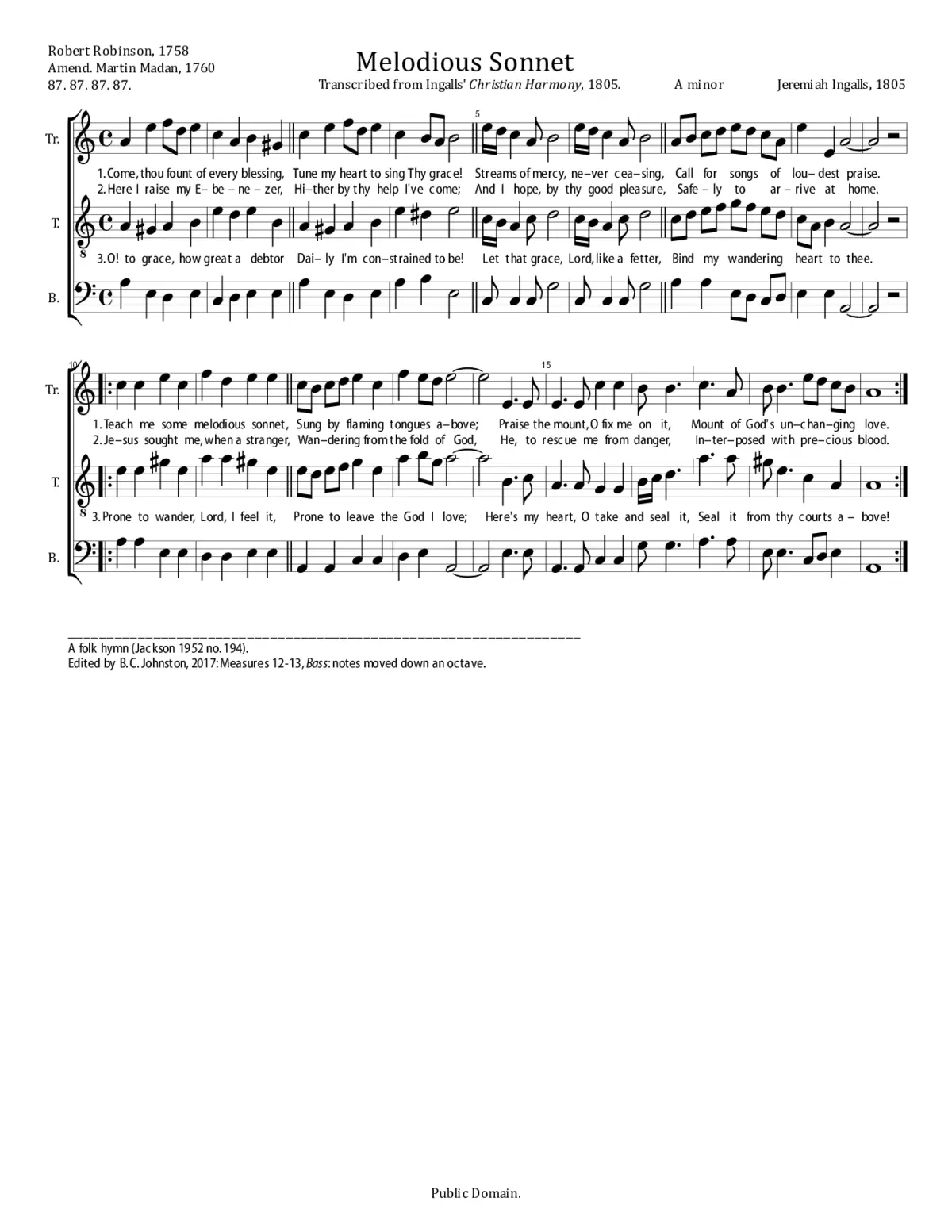 Melodious Sonnet - Page 1