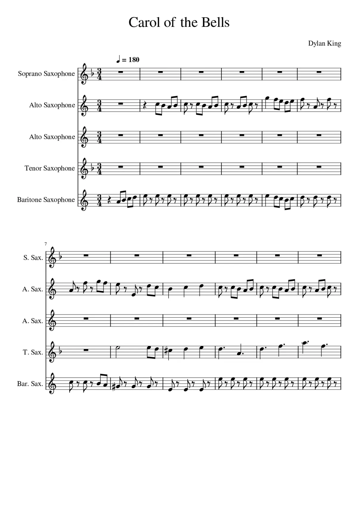 carol of the bells - Page 1