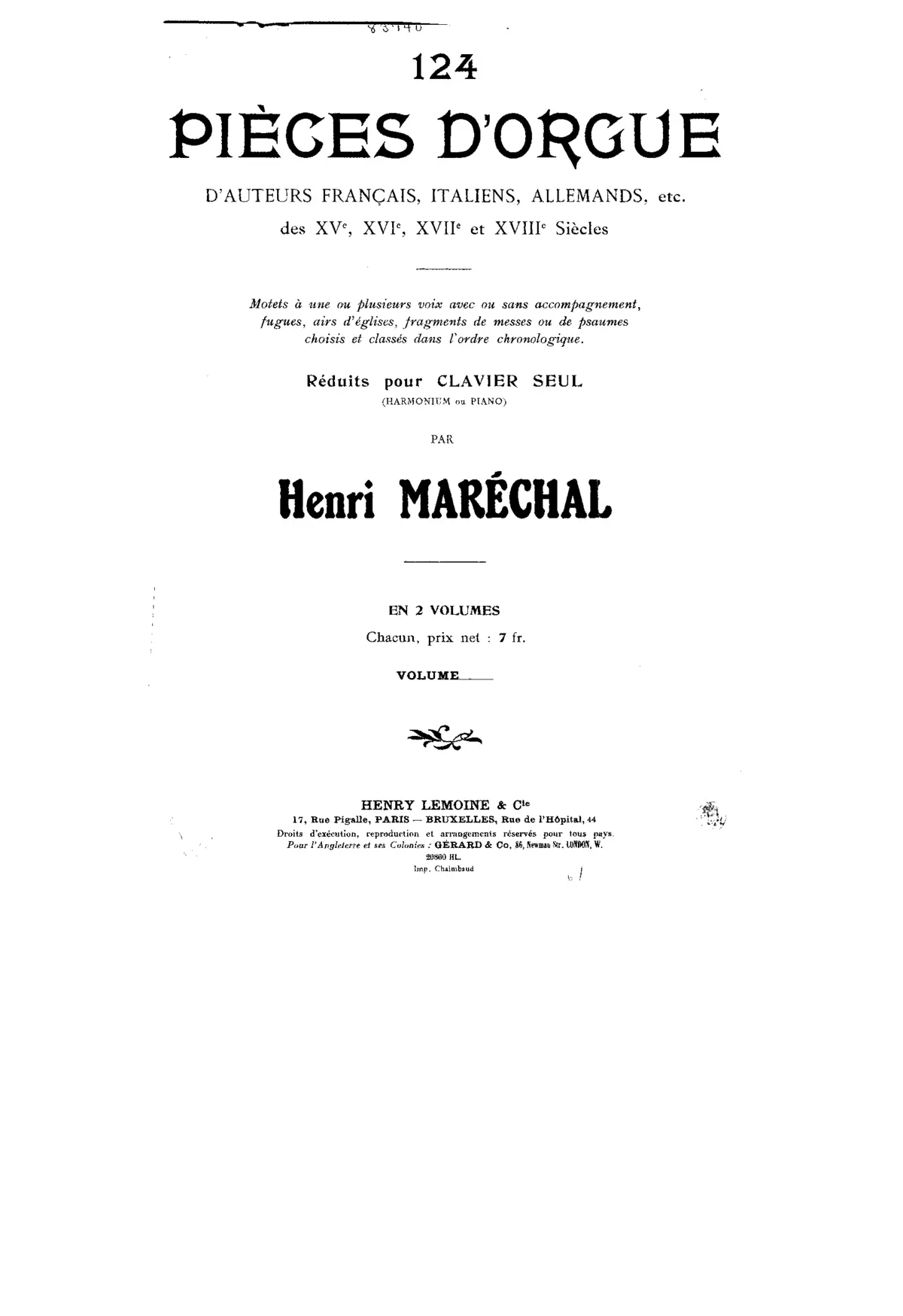Pièces d’orgue - Page 1