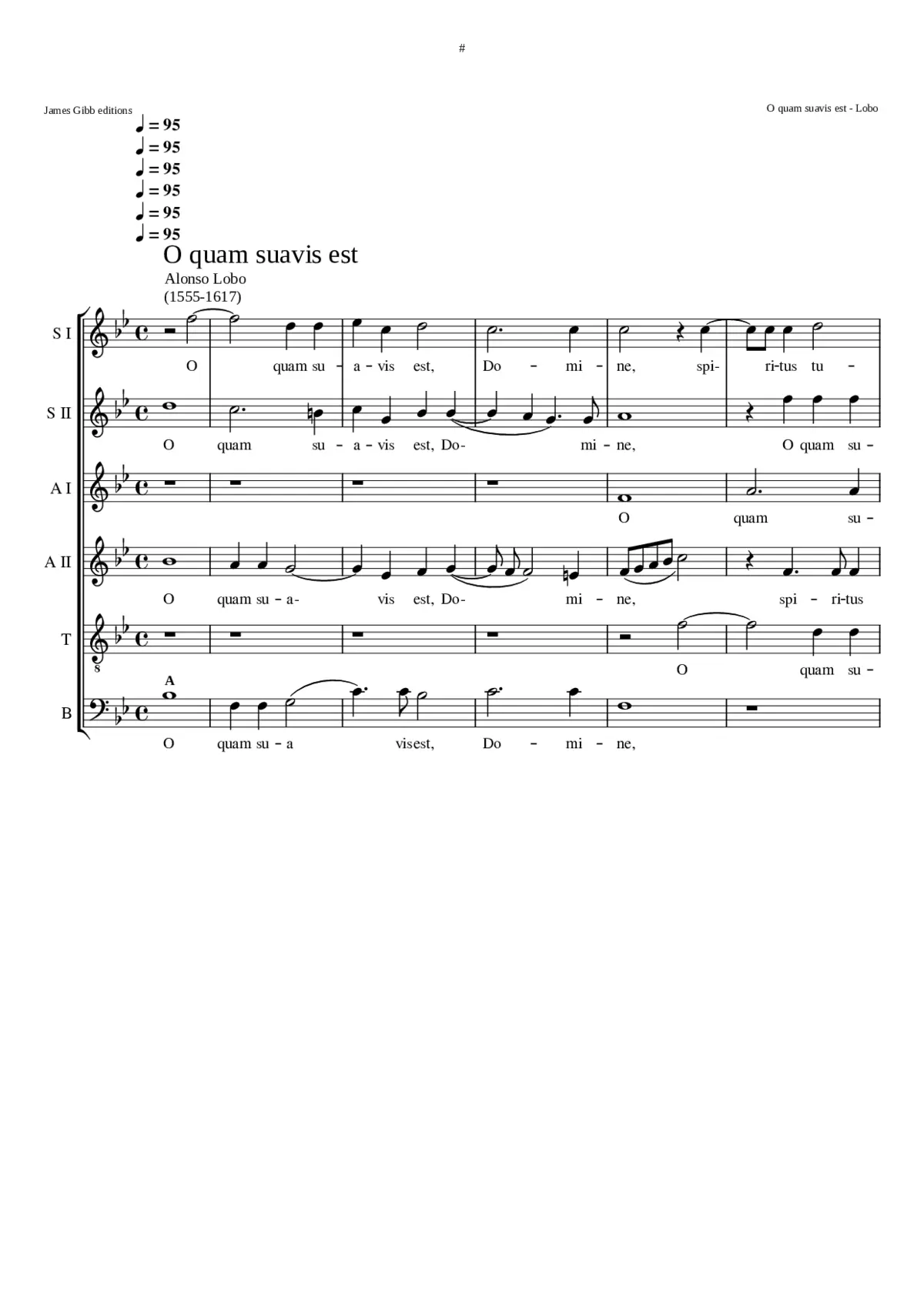 O quam suavis est Domine - Page 1