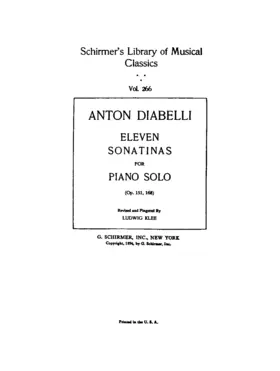 11 Sonatinas for Piano Solo
