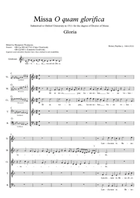 Missa O quam glorifica