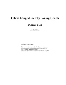 I have longed for thy saving health