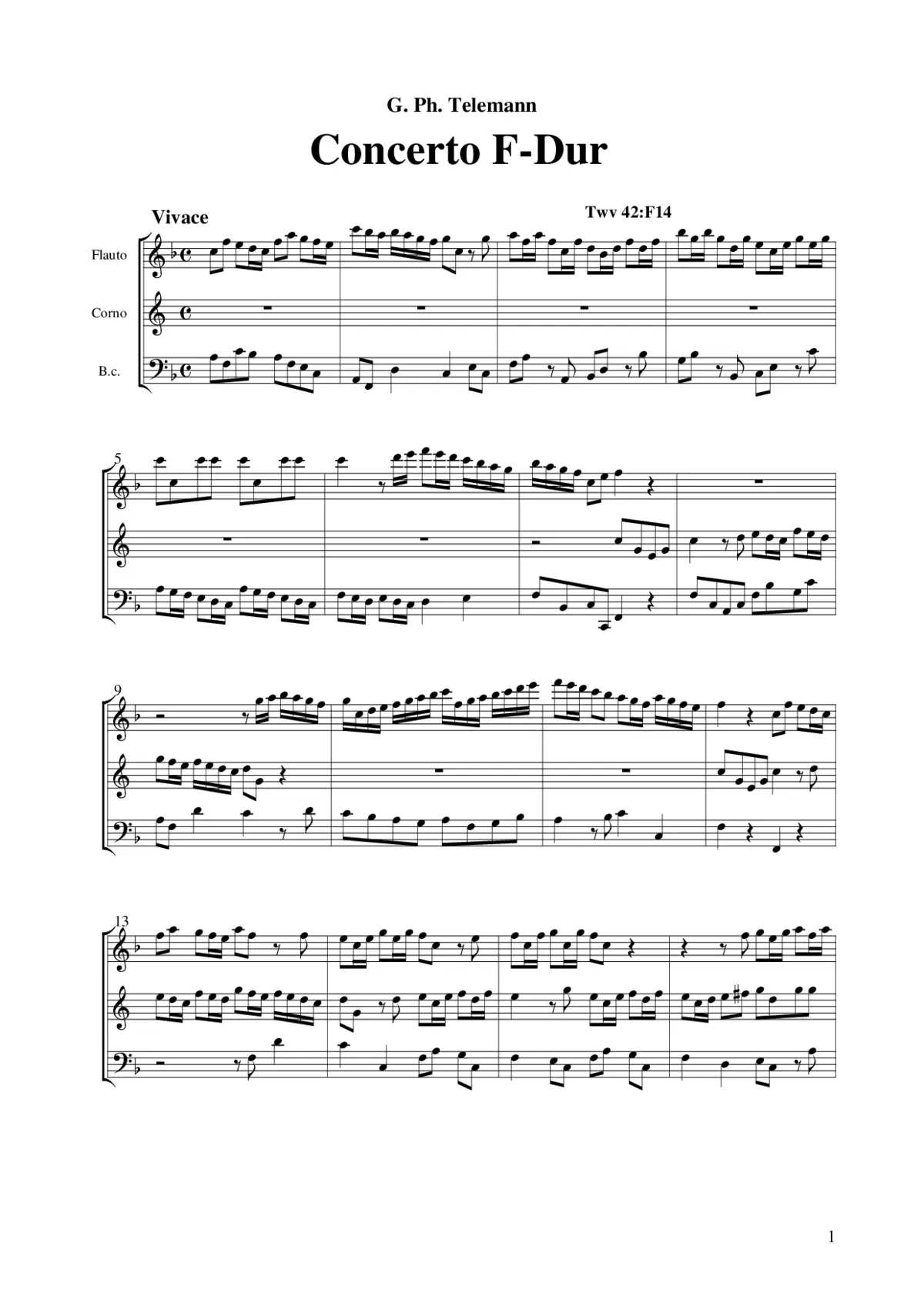 Concerto a tre - Page 1