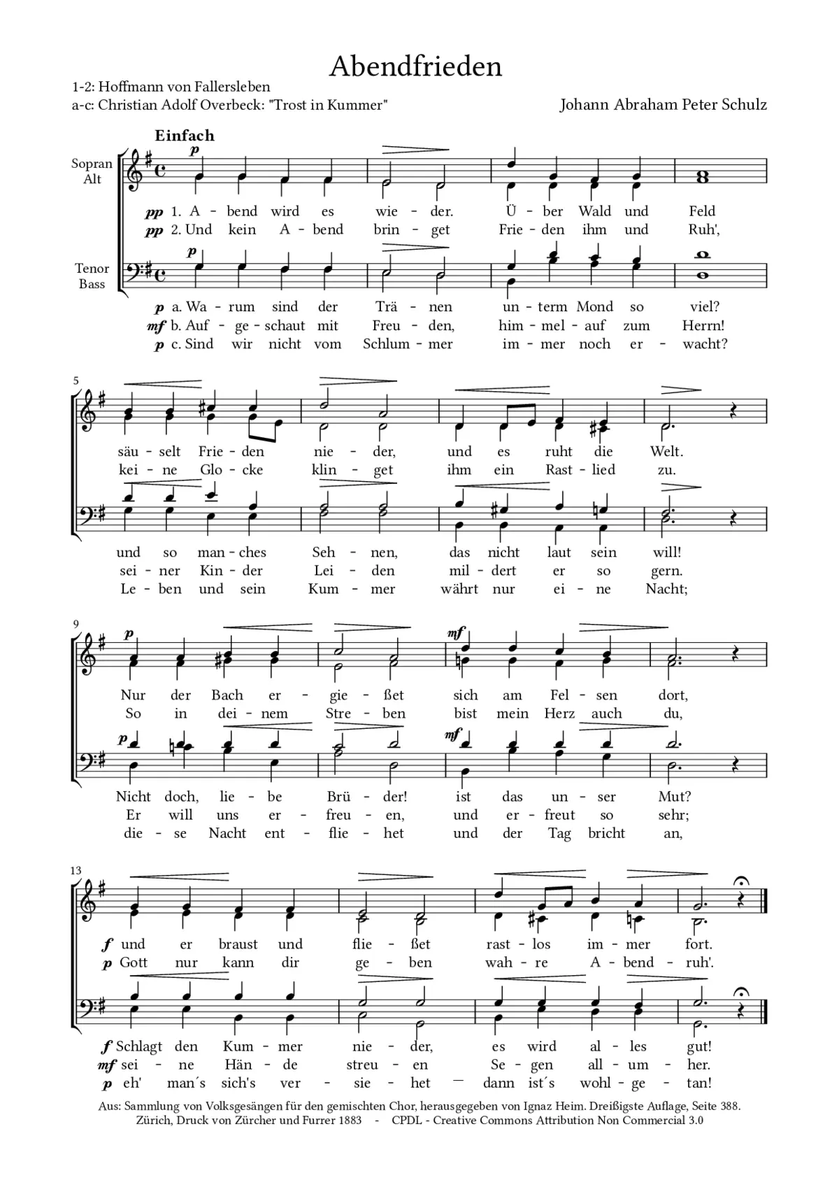 Abendfrieden - Page 1