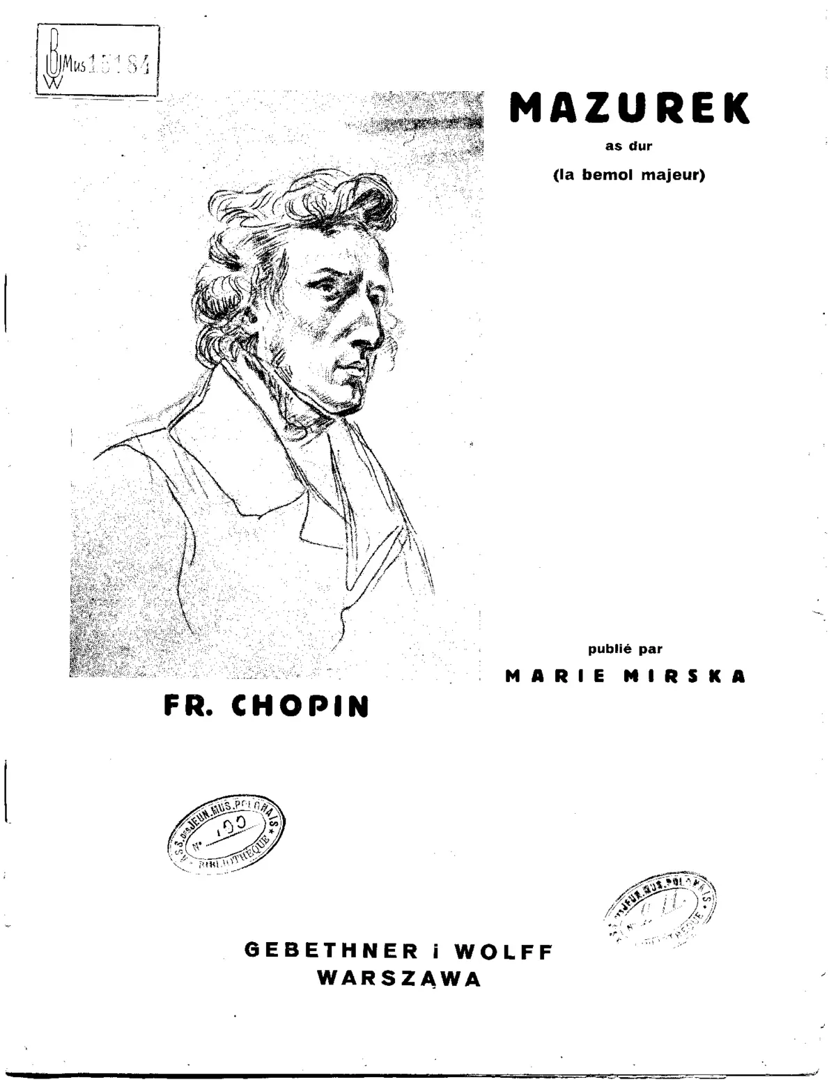 Mazurka in A-flat major - Page 1