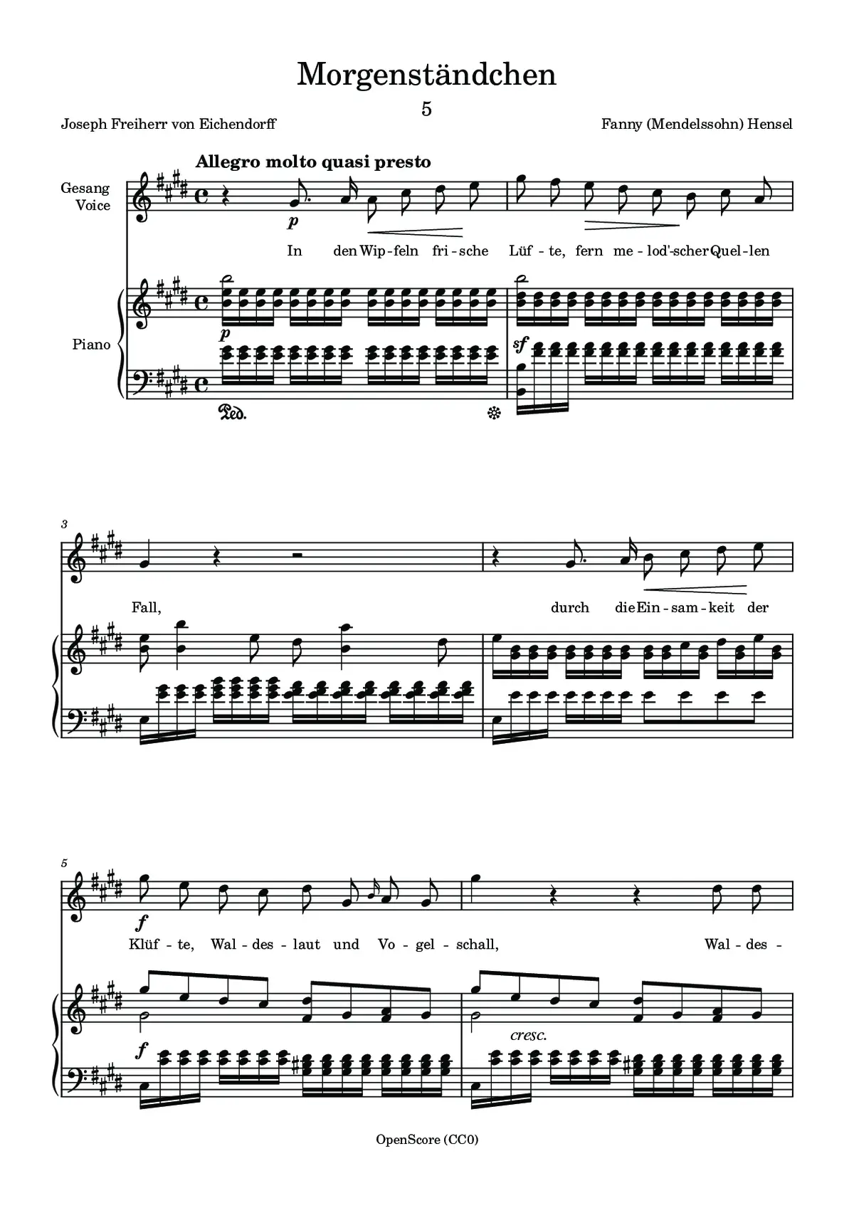 Morgenständchen - Page 1