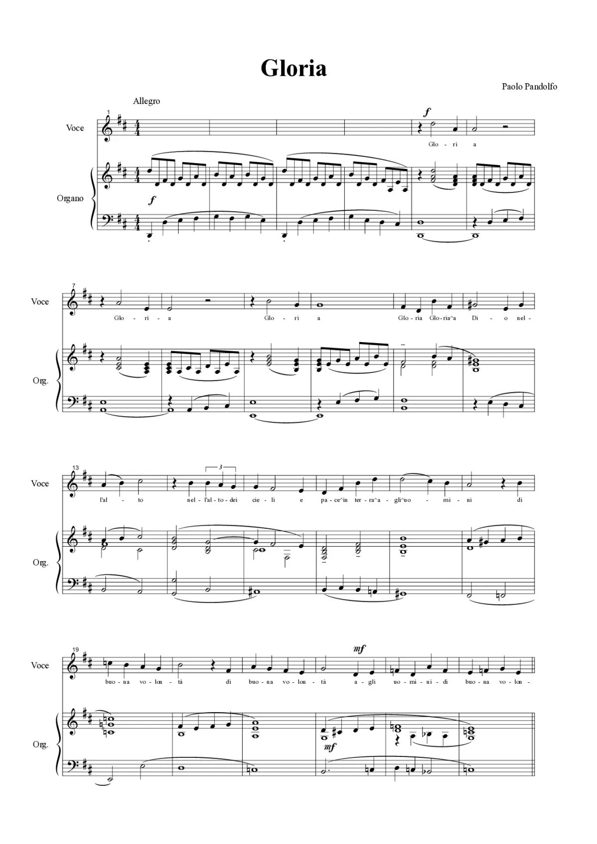 Gloria - Page 1