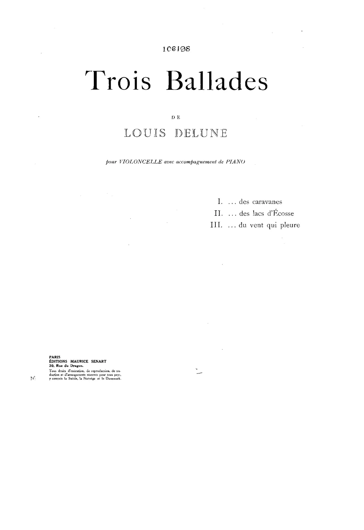 3 Ballades - Page 1