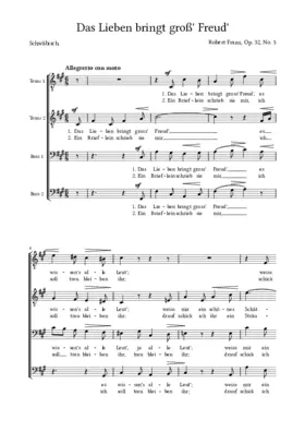 Das Lieben bringt groß' Freud'