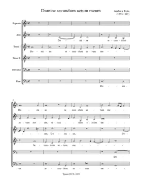 Domine secundum actum meum a 6