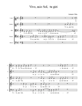 Vivo, mio Sol, tu giri