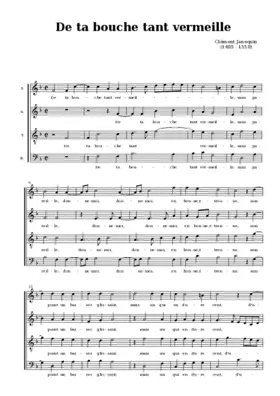 De ta bouche tant vermeille