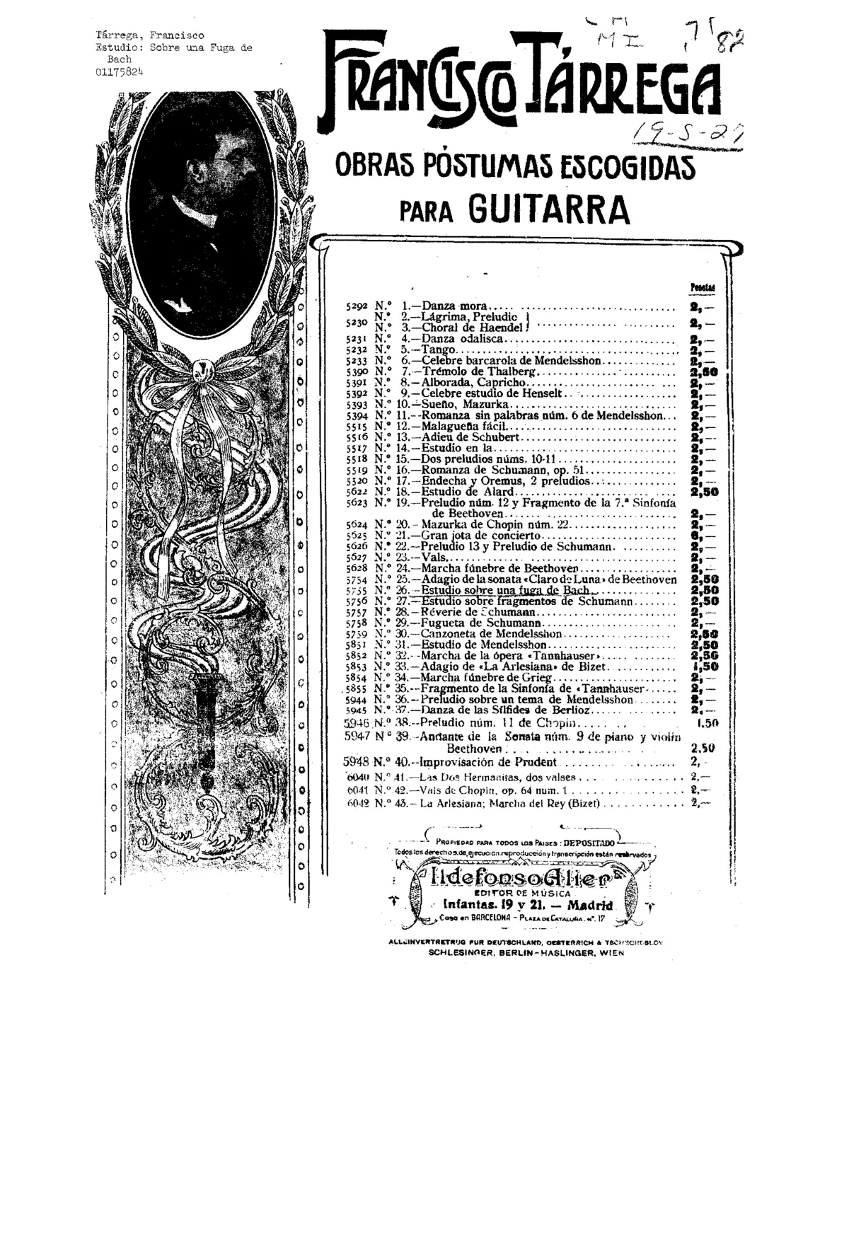 Estudio sobre una fuga de Bach - Page 1