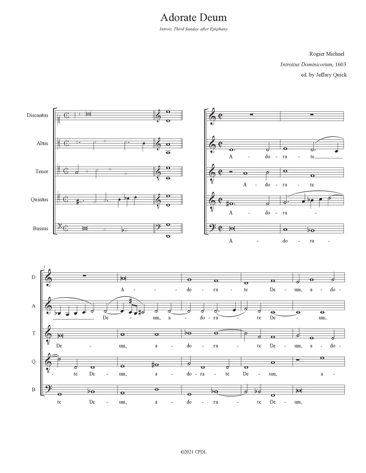 Adorate Deum - Page 1