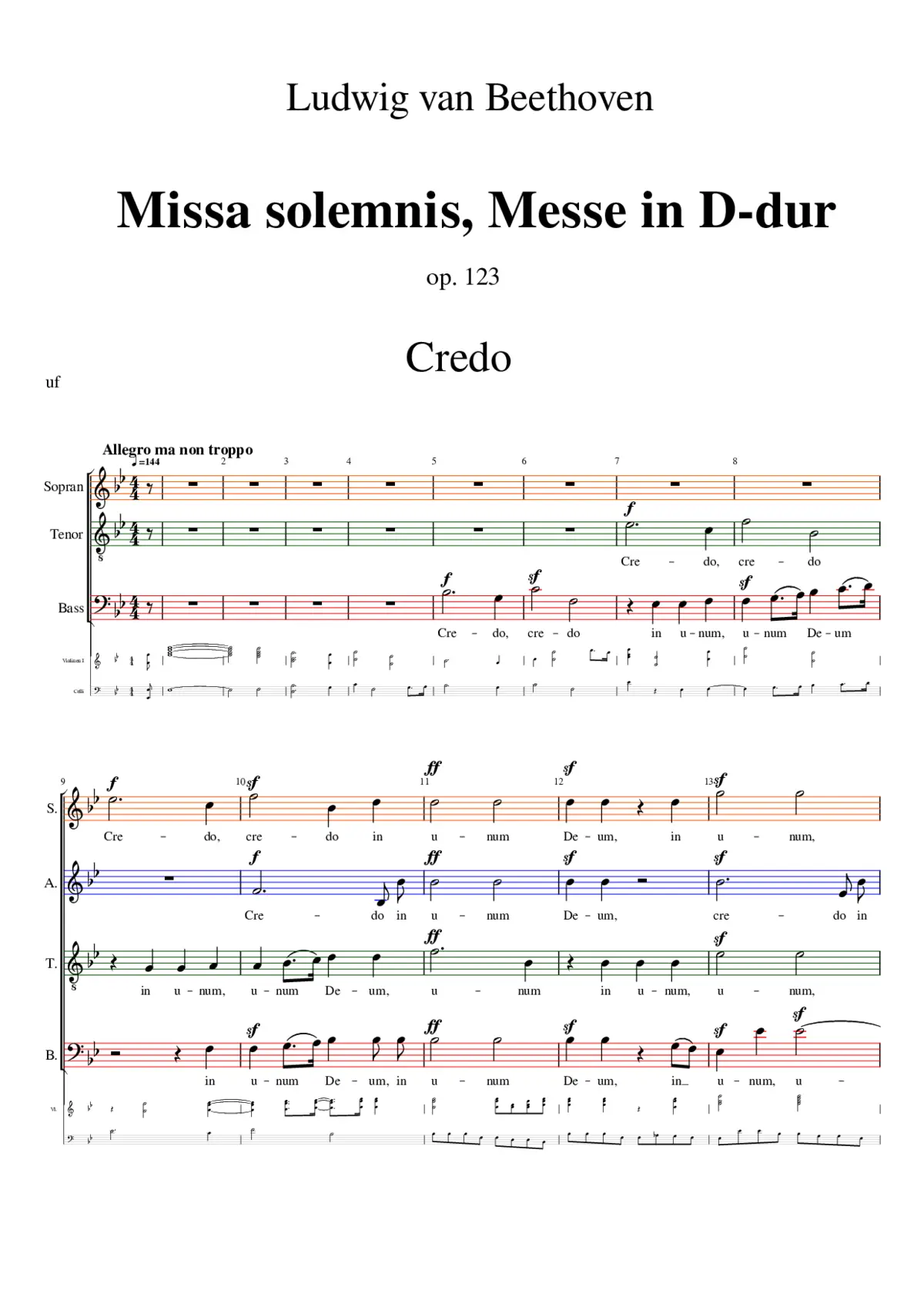 Missa solemnis Op.123 - Page 1