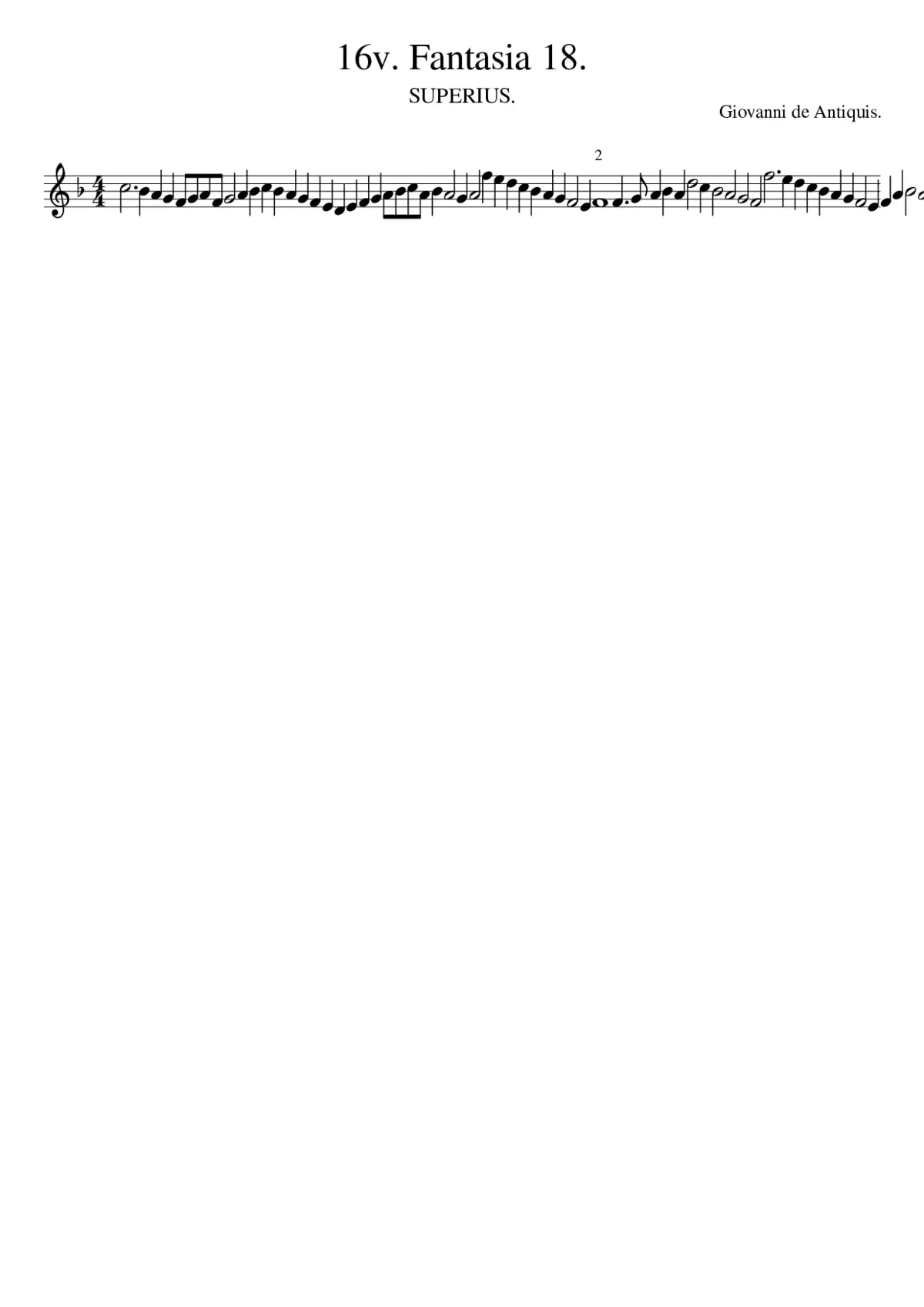 16v. Fantasia 18. - Page 1