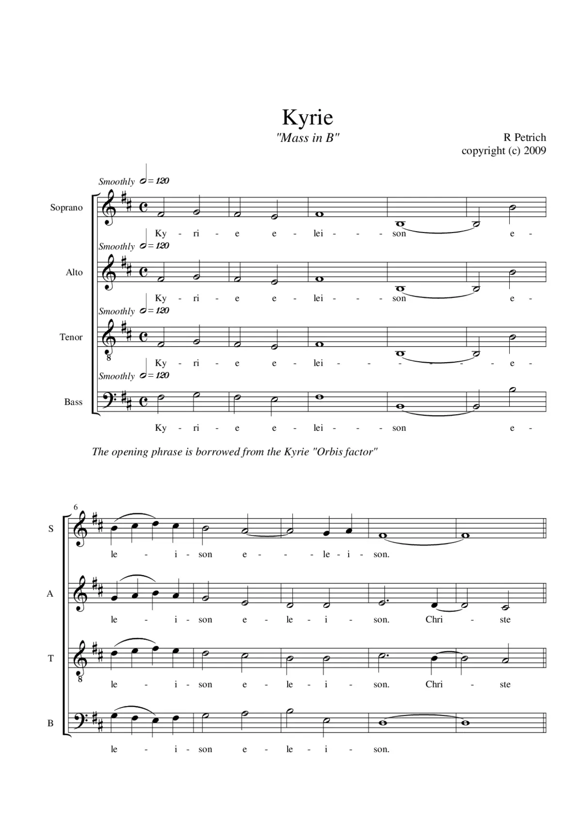 Missa Brevis - Page 1