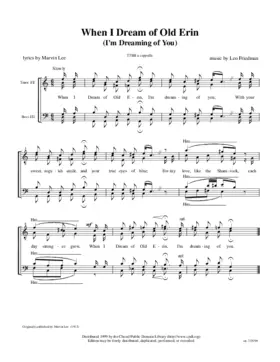 When I dream of old Erin