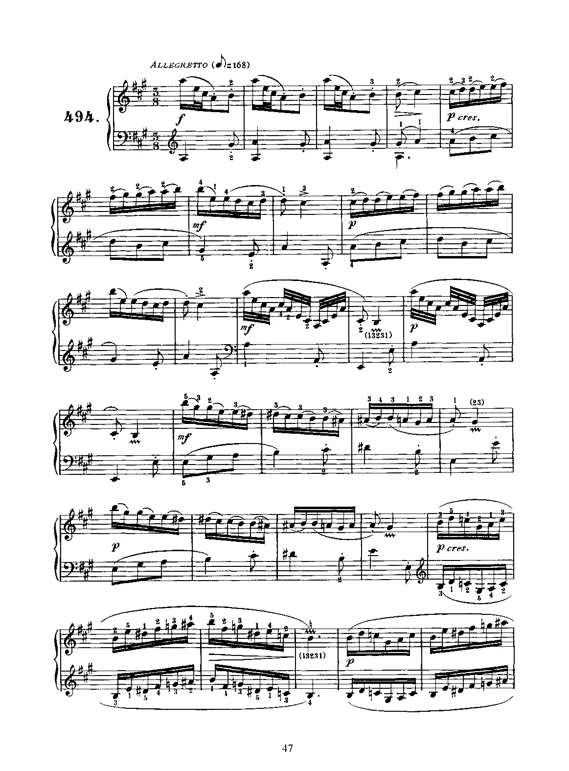 Keyboard Sonata in A major - Page 1