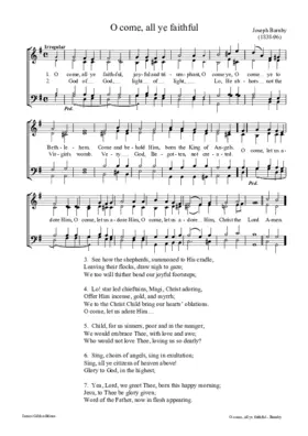 O come, all ye faithful